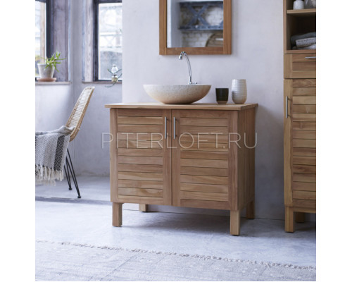 Напольная тумба для ванной Бискейн